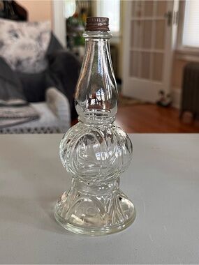 Vintage Glass Decorative Perfume Oil Lamp Bottle